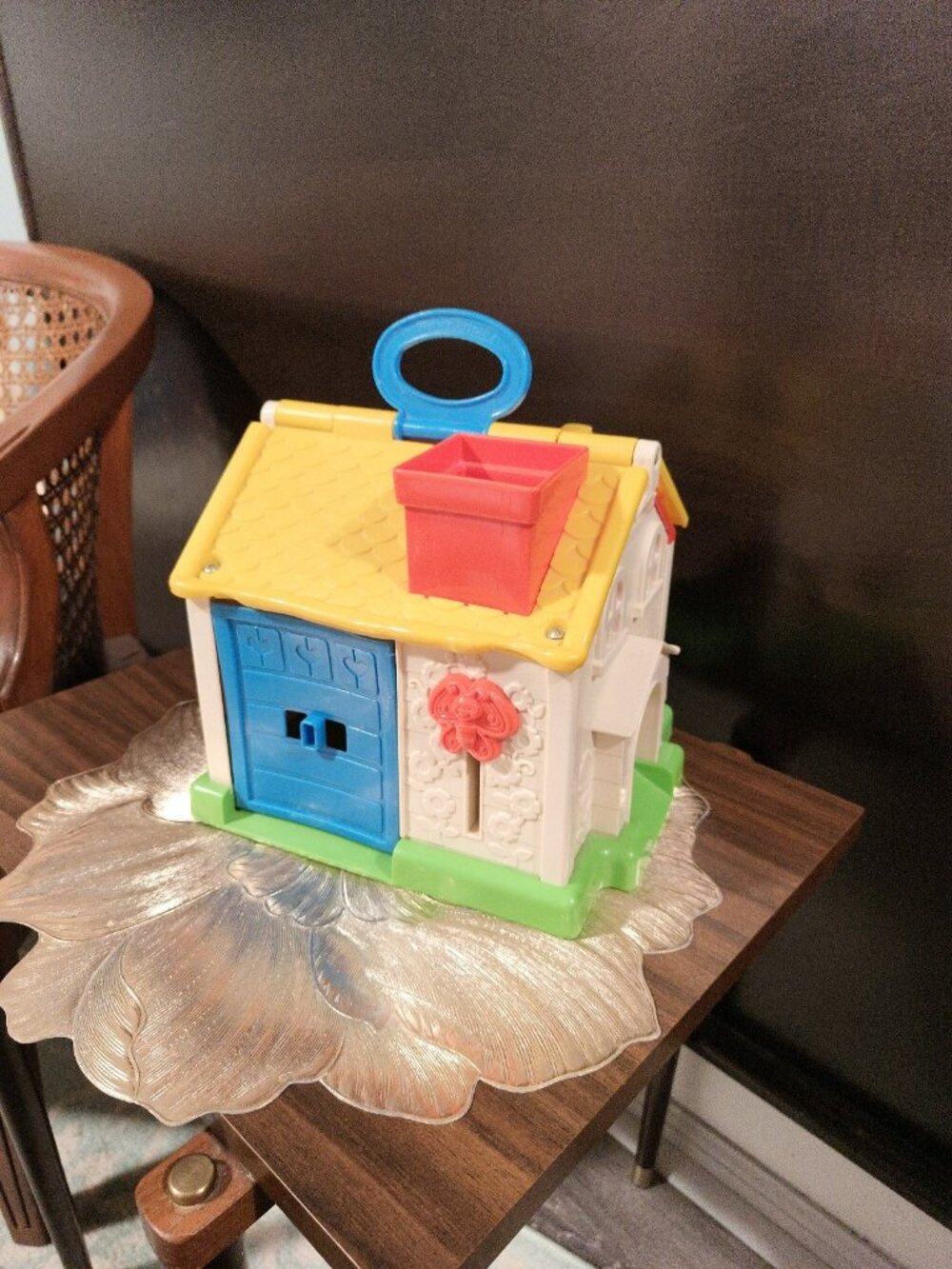 Vintage Fisher-Price Little People Discovery Cottage Playhouse Almost Complete